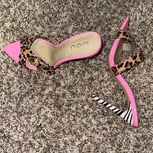 Mixed Animal print Mules